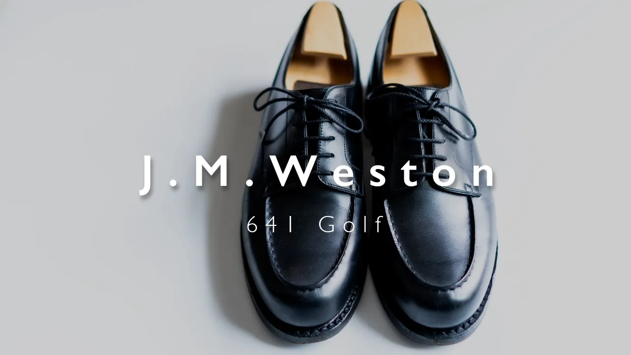 J.M.WESTON GOLF ゴルフ4 1/2C 黒牛革